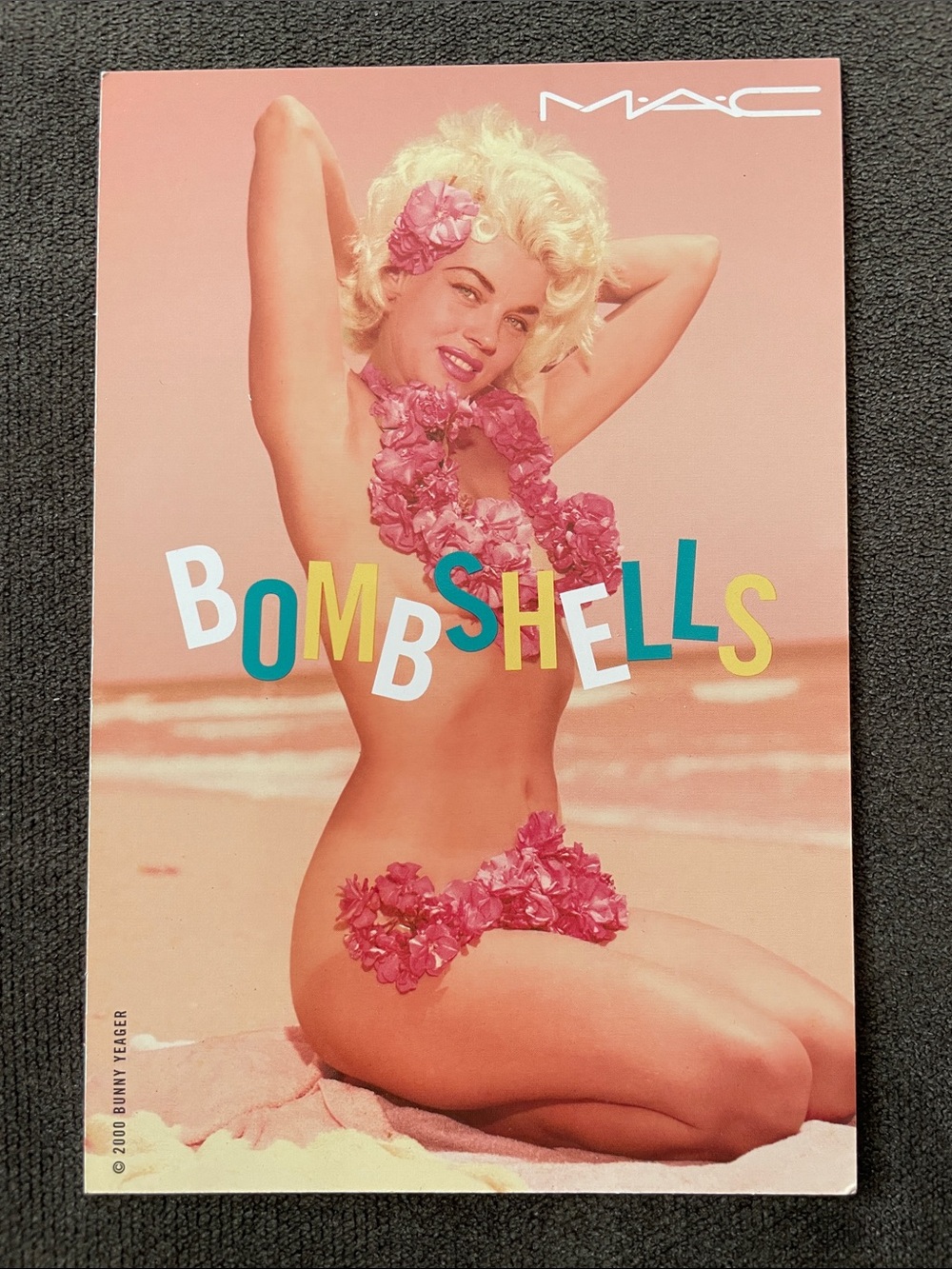 Vintage MAC Bombshells Postcard with Turquoise Mint Postcard 4x6